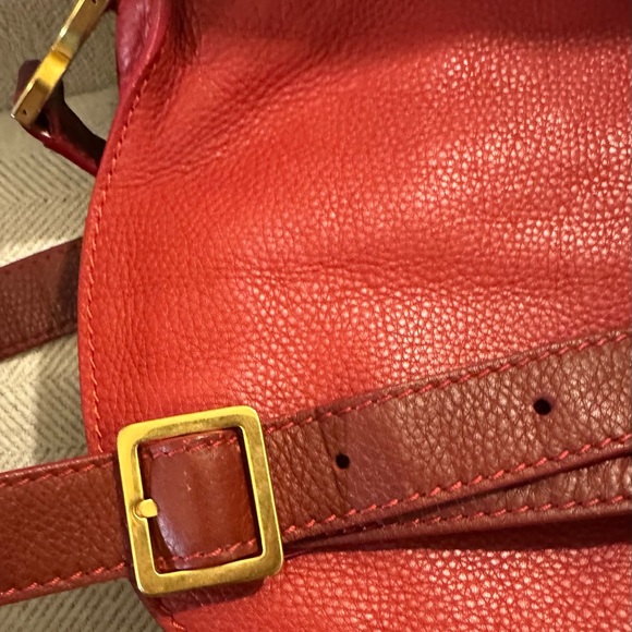 Chloe Medium Marcie Red Crossbody Bag - Picture 12 of 16